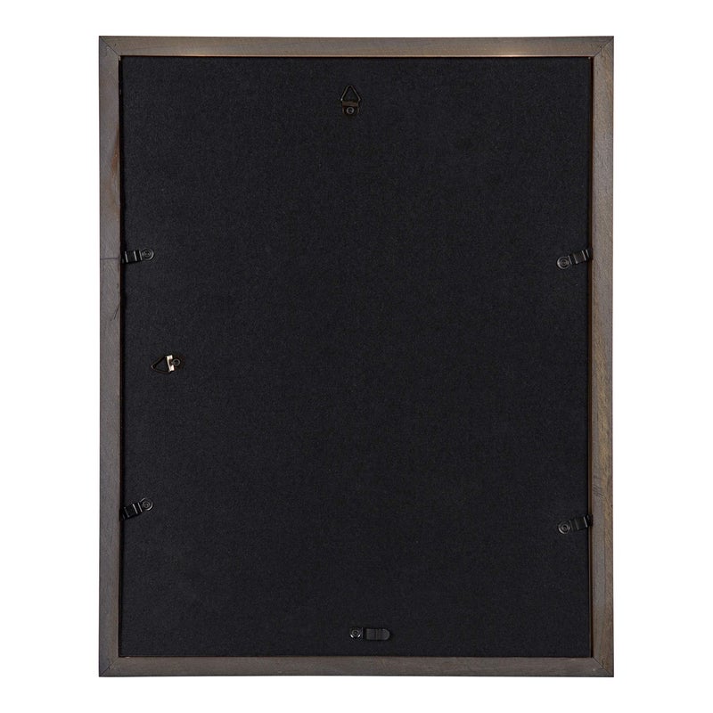 DesignOvation Gallery Wood Photo Frame Set for Customizable Wall Display, Charcoal Gray 11x14 matted to 8x10, Pack of 4 - Image 5